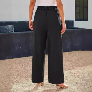 Casual Wide Leg Business Pants Women'S High Waist Formal Trousers