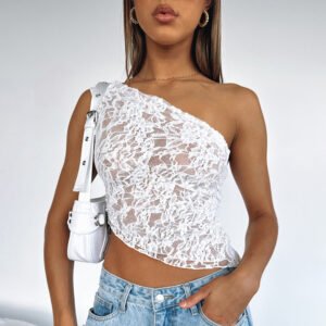 Lace Backless Top – Stylish Summer Streetwear For Women