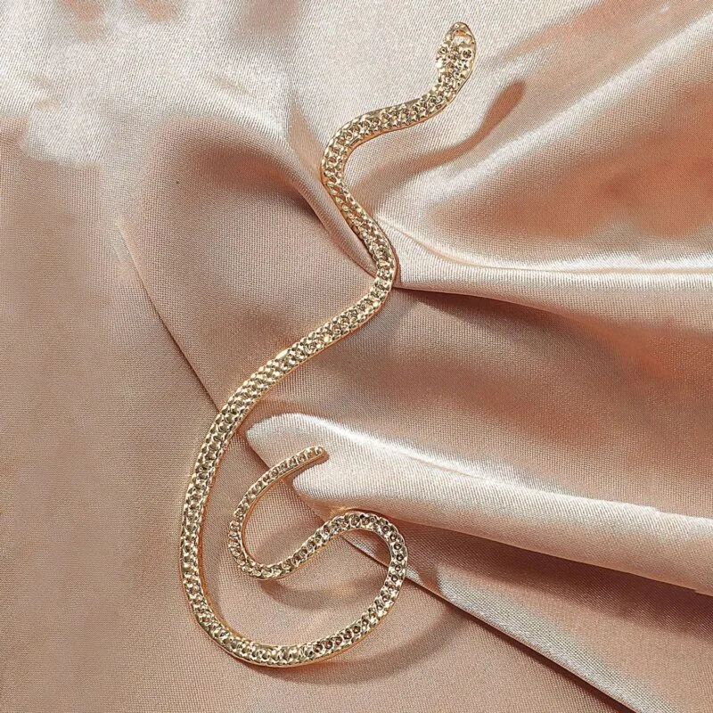 Snake Ear Cuff Earrings For Bold Vintage Style