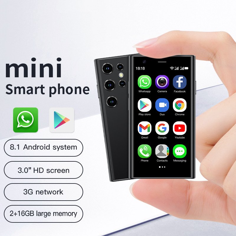 S23Pro &Amp; Xs15 Mini Smart Small Mobile Phone 30 Screen 2G 16G Android 3G Network Wifi