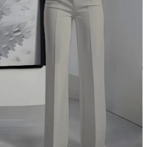 E3Ac7E93-7103-4C9C-Bde3-73700Be80567.Jpg Women'S White Minimalist Pants Made Of Polyester