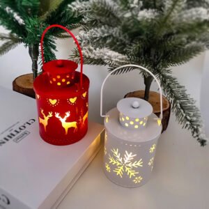 Christmas Candle Lights Led Small Lanterns Wind Lights Electronic Candles Nordic Style Creative Holiday Decoration Decorations