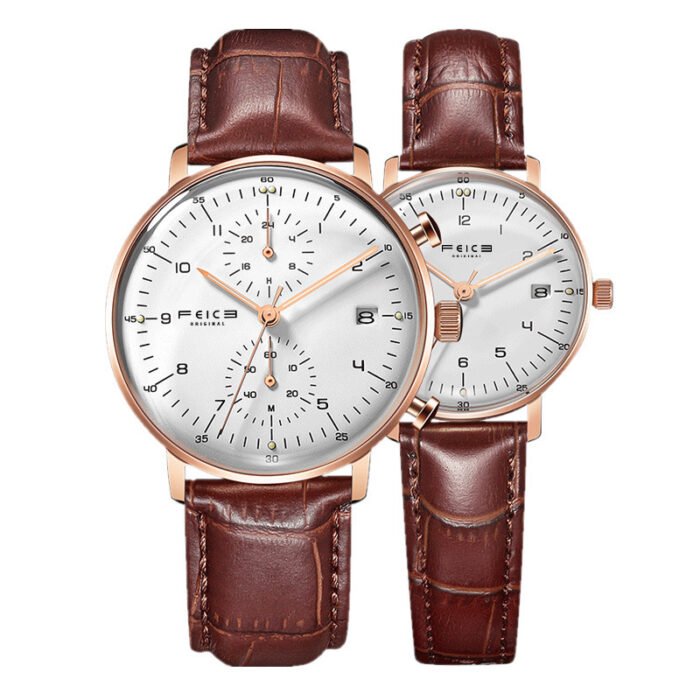 Men's And Women's Fashion Simple Waterproof Belt Watch - Image 8