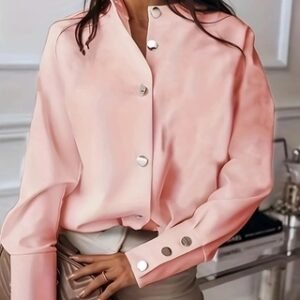 Solid Color Shirt For Women