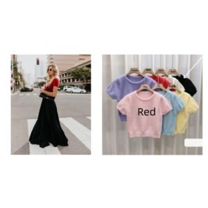 E68187A9-C2B4-48Ed-9Ed6-E2Fa706498Eb.jpg Women Fashion Casual Skirt Girls High Waist Long Skirts