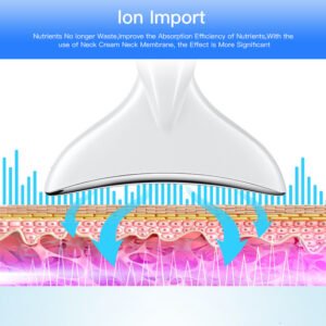 Ems Microcurrent Neck Face Beauty Device With 3 Colors Led Photon Therapy Skin Tighten Reduce Double Chin Face Lifting Devices