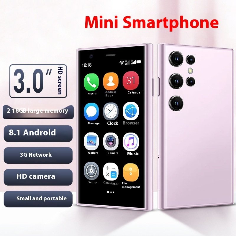 S23Pro &Amp; Xs15 Mini Smart Small Mobile Phone 30 Screen 2G 16G Android 3G Network Wifi