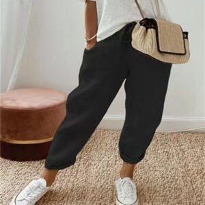 E7Fb7B64-Ca2C-441B-9E0C-5C014979B350.Jpg Women'S Fashion Cotton Linen Solid Color Casual Pants