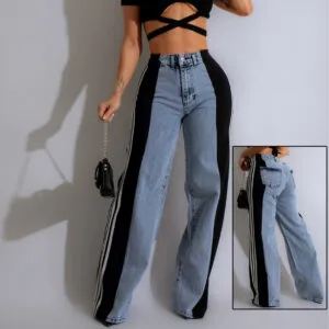 High Waist Wide Leg Denim Pants High Waist Wide Leg Denim Pants