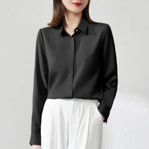 F5897642-C06B-4D38-A188-52Bcd6A97B3E.jpg Women Satin Office Shirt For Modern Power Dressing