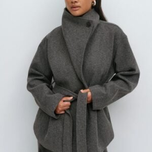 Autumn And Winter High-Grade Mid-Length Thick Woolen Coat