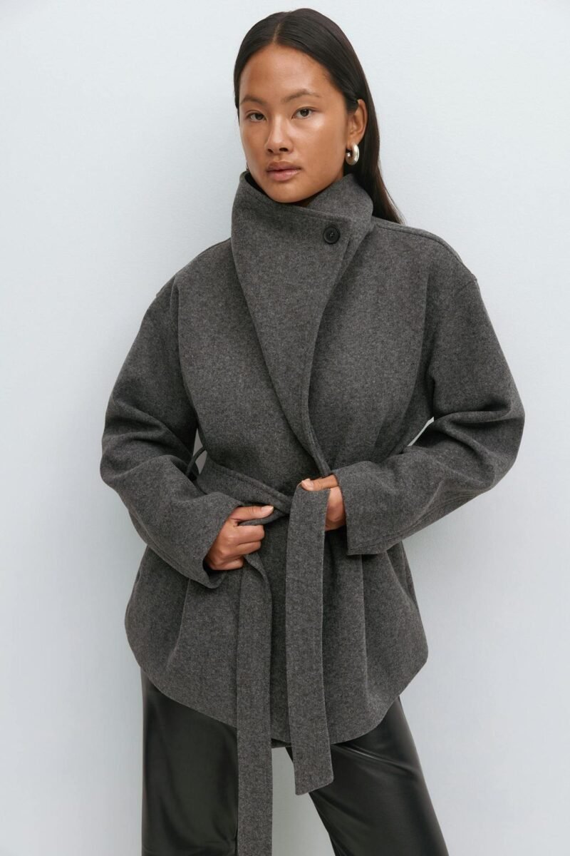 Autumn And Winter High-Grade Mid-Length Thick Woolen Coat