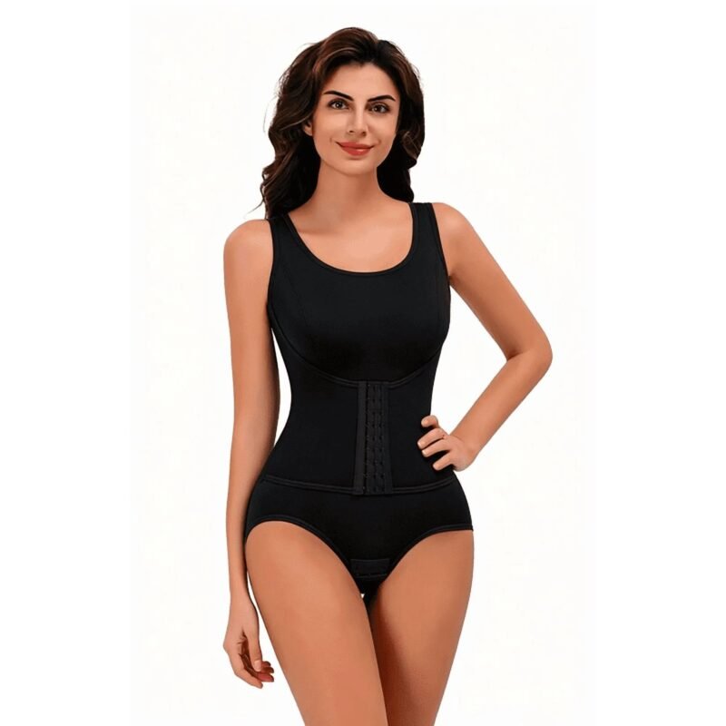 Women'S Tummy Control Bodysuit Shapewear, Waist Trainer, Butt Lifter, Seamless Compression Faja, Open Crotch, Plus Size For Postpartum, Daily Wear, Single Or 2 Piece Set