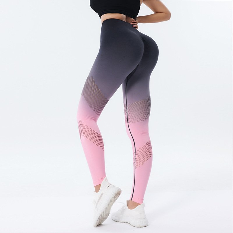 F8D137Ff-F8Df-4E03-91Cc-Cf54D23001F2.Jpg New Hollow Design Gradient Printed Yoga Pants Seamless High Waist Hip Lifting Fitness Leggings For Women Quick Drying Trousers