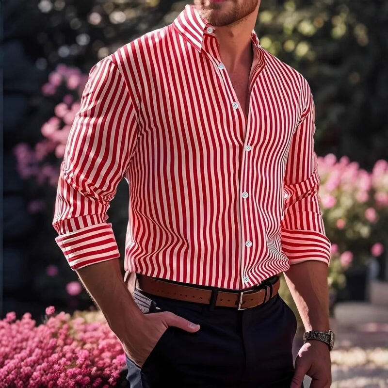 Fa3Fae11-A1Db-464E-A1Da-B19E1D92Acc1.Jpg Men'S Striped Long Sleeve Shirt – Stylish Everyday Essential