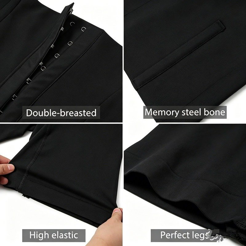 High Waist Tummy Control Shapewear For Women Seamless Firm Compression Body Shaper Shorts Plus Size Adjustable Hooks Butt Lifting Underwear