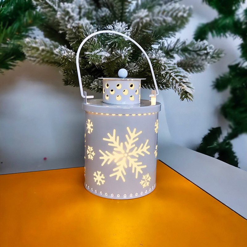 Christmas Candle Lights Led Small Lanterns Wind Lights Electronic Candles Nordic Style Creative Holiday Decoration Decorations