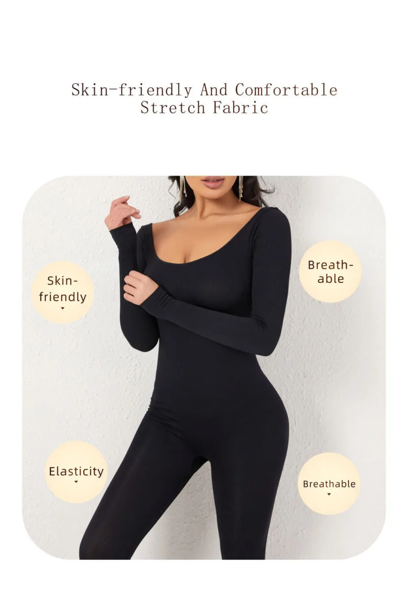 Long Sleeve Body Shaper Jumpsuit